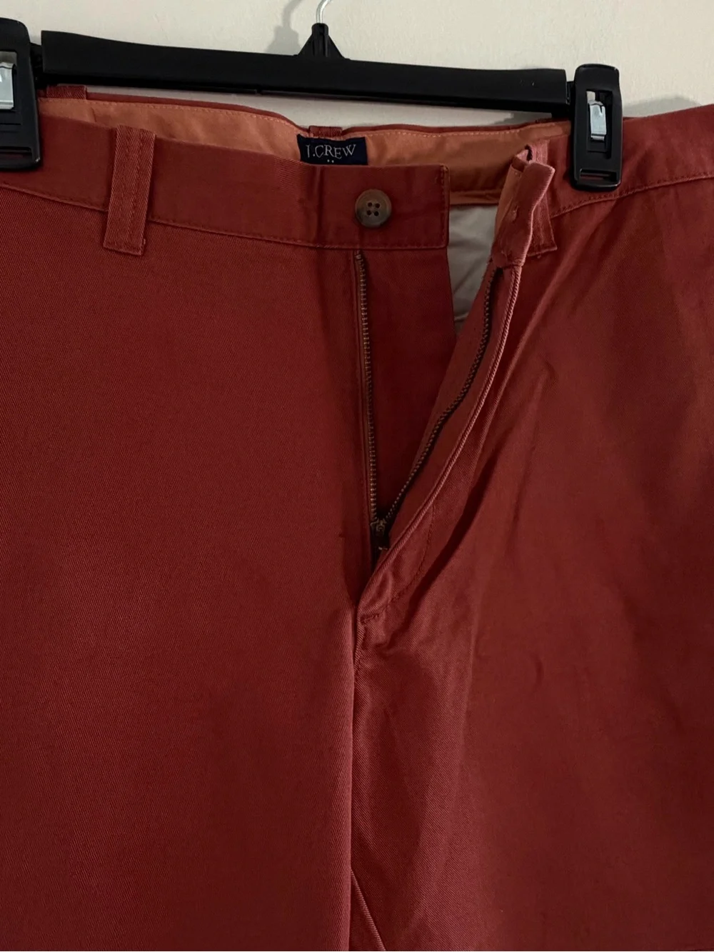 NWT J Crew Chino Shorts Mens 35 Rust Red 9” Inseam Preppy Classic Golf Cotton